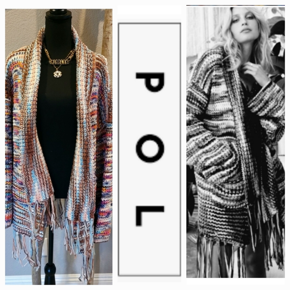 POL Fringe Cardigan
